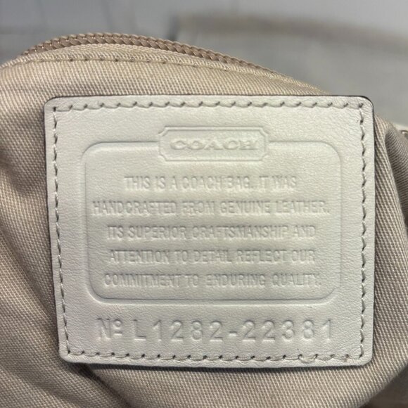 Coach Legacy Courtenay Leather Hobo Shoulder Bag - White - Picture 10 of 13